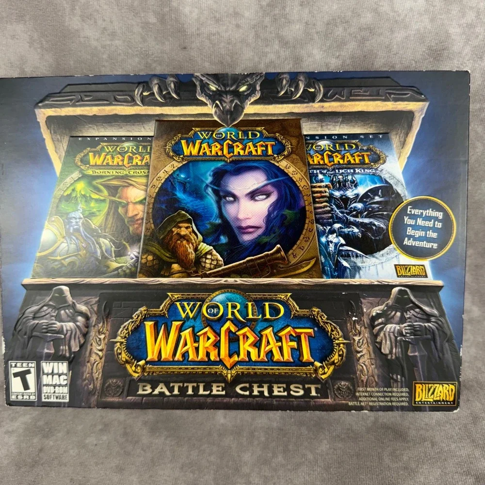 World‎ of Warcraft: Battle Chest (Windows/Mac) Box Set No Guide SEALED DISK